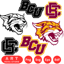 bethune-cookman wildcats svg dxf eps png, bundle ncaa svg, for cricut, silhouette, digital, file cut