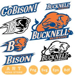 bundle logo bucknell bison svg eps dxf png file
