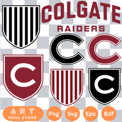 bundle logo colgate raiders svg eps dxf png file