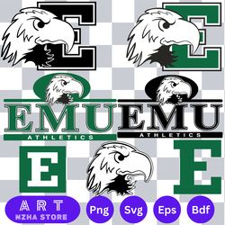 logo eastern michigan eagles 2 bundle ncaa svg png svg dxf eps pdf files, ncaa svg ,instant downdload