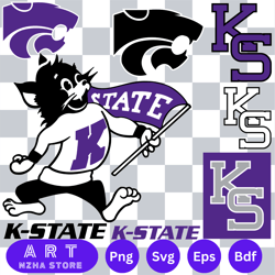 kansas state wildcats bundle svg, sport svg, wildcats svg, kansas blossomsvg, sport svg,