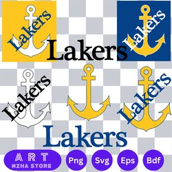 bundle logo lake superior state lakers svg eps dxf png file