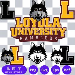 bundle loyola chicago ramblers svg eps dxf png file