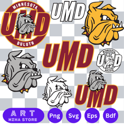 bundle logo minnesota duluth bulldogs bundle ncaa svg, ncaa svg ,instant downdload