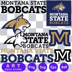 montana state bobcats svg bundle , ncaa svg, logo ncaa bundle svg eps dxf png,digital download