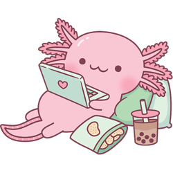 Cute Chilling Axolotl