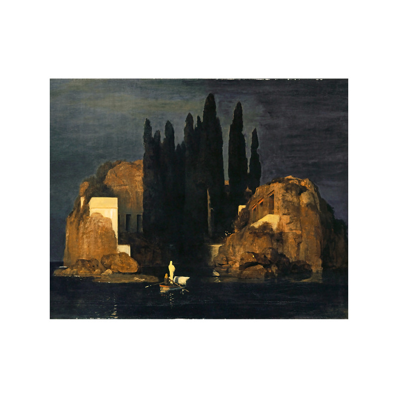 Arnold Bocklin. The island of the dead. Version I.png