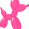 balloon dog xoxo - pink Active .png