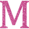 Pink Glitter Letter M Active .png