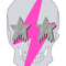 pink lightning bolt glittery Star eyed skull Active .png