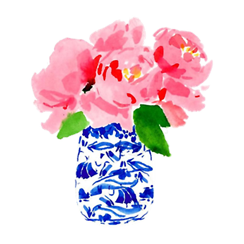 Preppy Hydrangeas in Ginger Jar.png