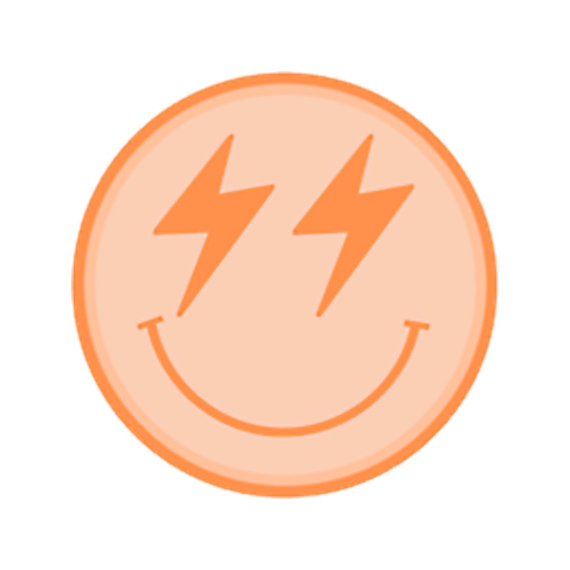 Preppy Lightning Bolt Smiley Face - Orange.png