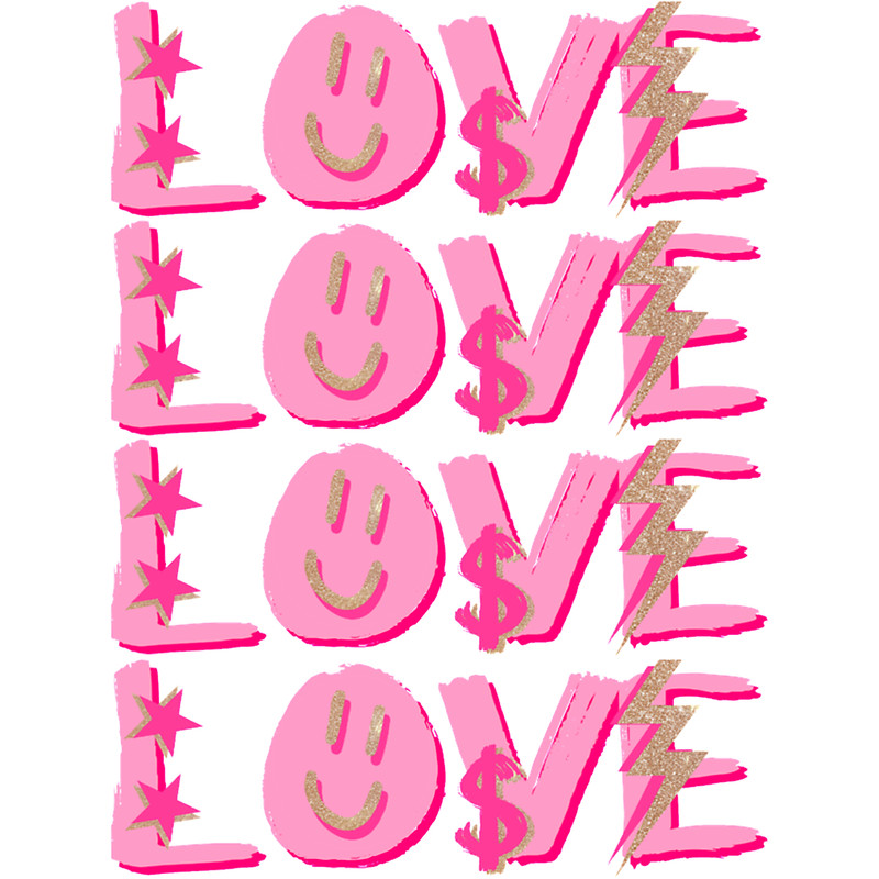 preppy LOVE - pink and gold.png