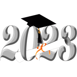 class of 2023 grad cap and diploma