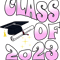 Class of 2023 Pink Graduate Vintage Retro.png