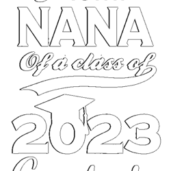 proud nana of a class of 2023 graduate senior 23