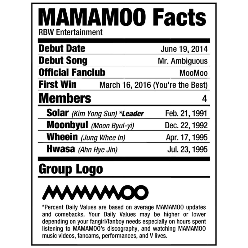MAMAMOO Kpop Nutritional Facts.png