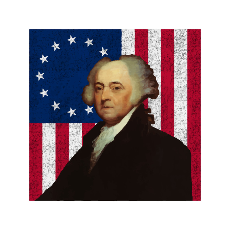 John Adams and The American Flag .png