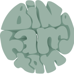 binghamton funky font 3d long .png