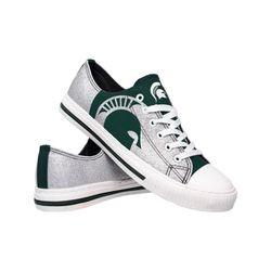 michigan state spartans low top shoes - white shop now for official msu gear!