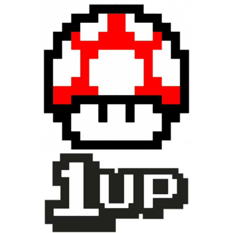 8 Bit 1up Mushroom .png
