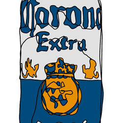 corona extra beer can