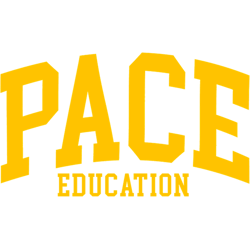 pace educationcollege font curved