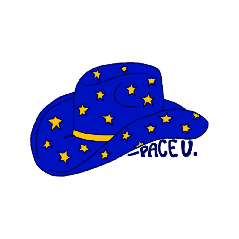 Pace University cowgirl hat.png