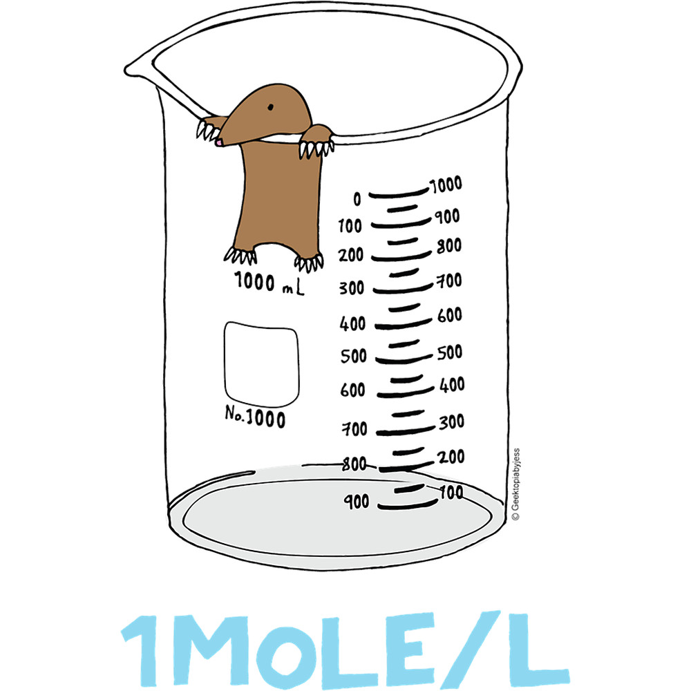 Chemistry 1 Mole per Litre for Mole or Avogadro_s Day .png