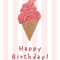 Happy Birthday ! strawberry ice cream greeting card .png