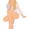 sabrina carpenter sweet tooth digital drawing .png
