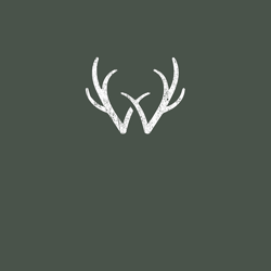 Sweet Tooth W Deer Antler Logo Symbol Graphic