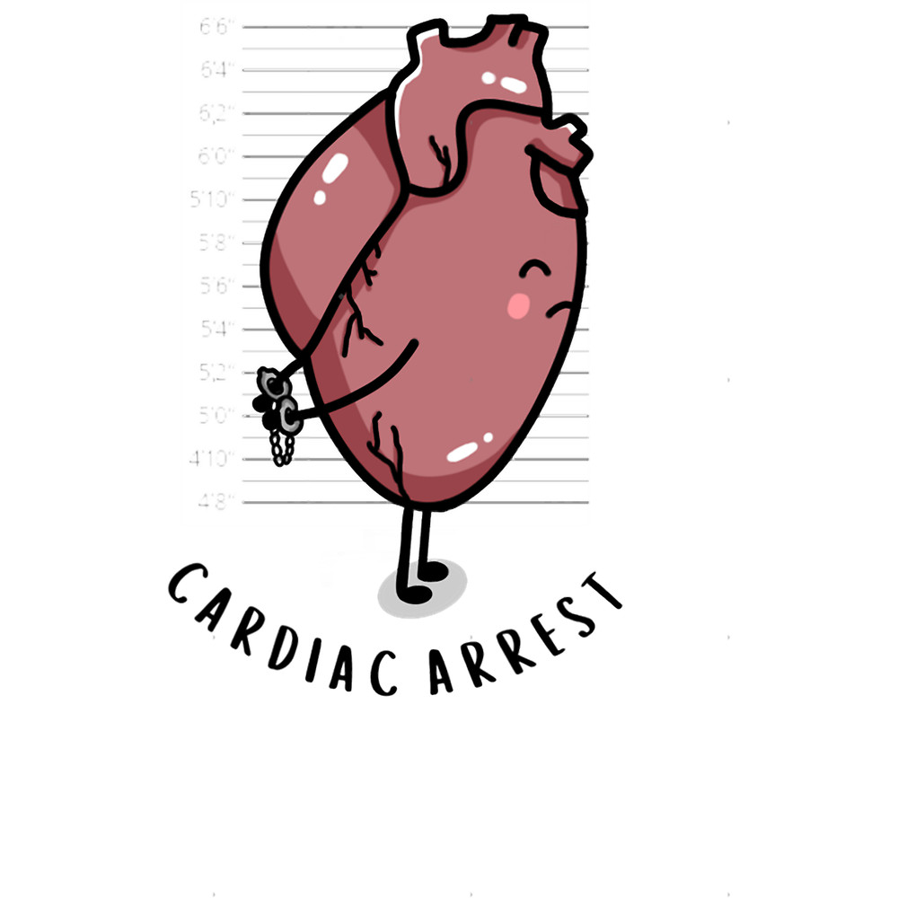 Cardiac Arrest PunScience Pun, Anatomy, Funny Science Long .png