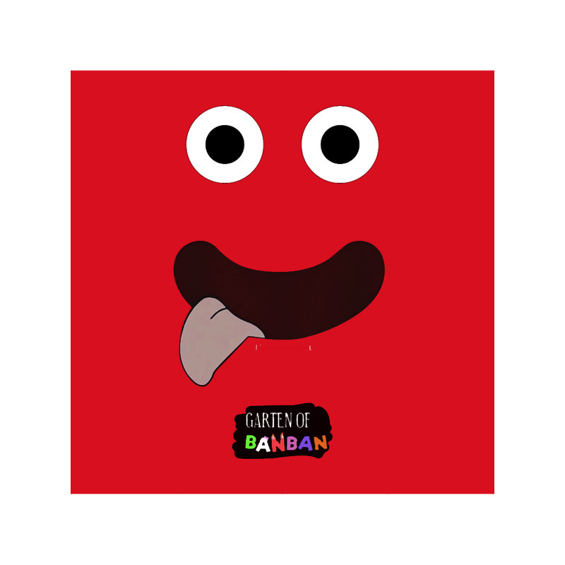 Garten of Banban Look. Garten of Banban character. Horror games 2023. Red .png