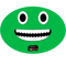 Jumbo Josh look. Garten of Banban character. Horror games 2023. Green .png