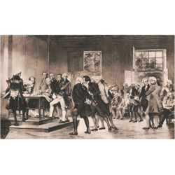 signing the declaration of independences. dodson 1912