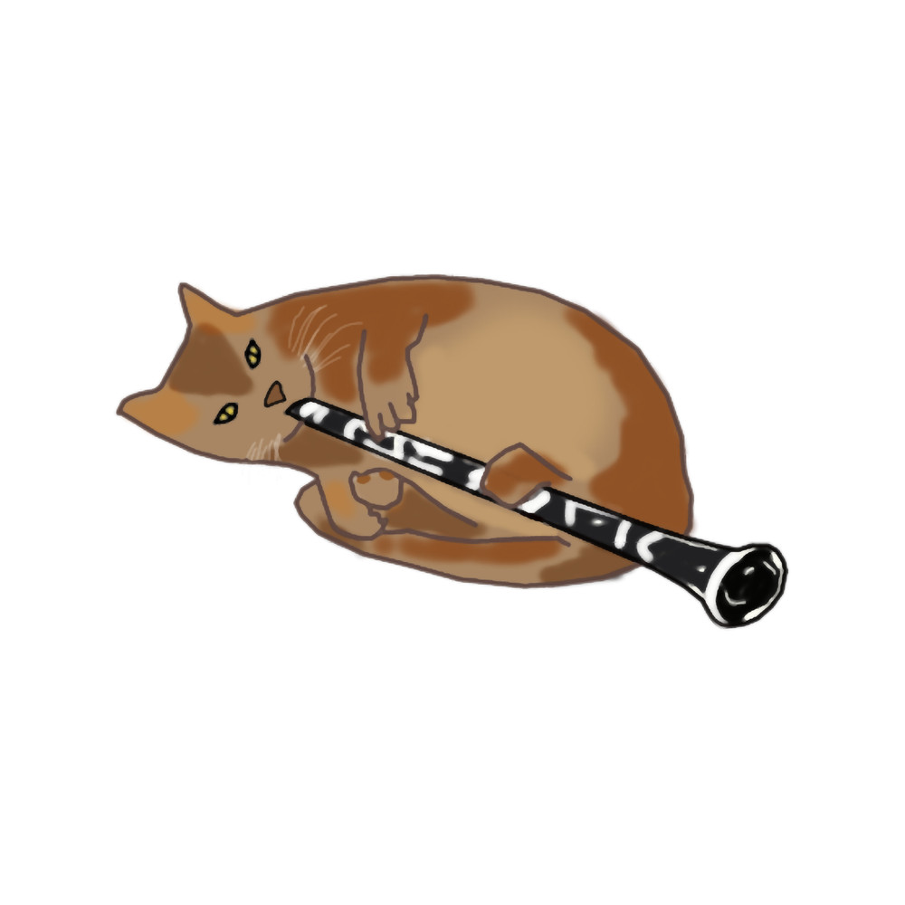 Cat playing clarinet .png