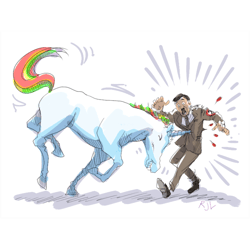 hank and trash truck(1)a unicorn is killing hitler