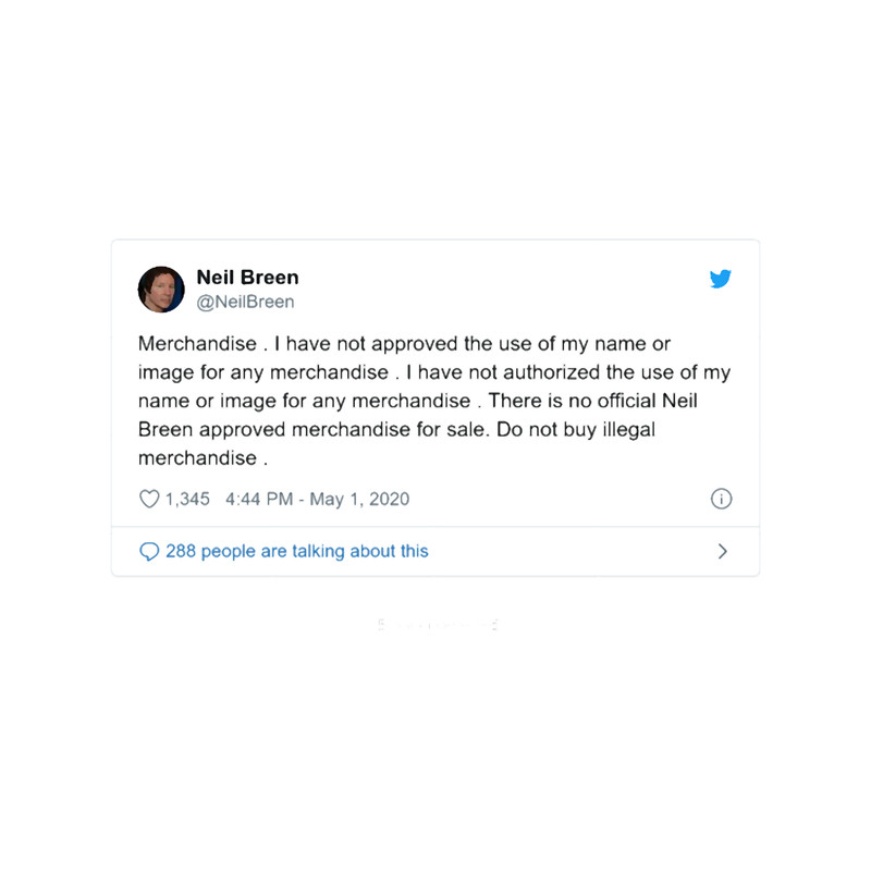 Neil Breen Merchandise Tweet.png