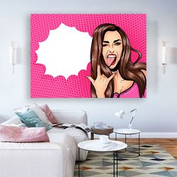 naked woman in bed canvas, erotic woman canvas print