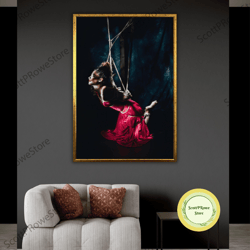 erotic wall art, canvas print, shibari artwork, erotic bedroom decor, kinky artprin, bdsm art, framed canvas ready to ha
