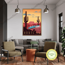 route travel print wall art route wall hanging home dcor route gift art lovers route lover gift route decor, framed canv