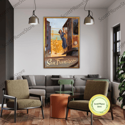 san francisco travel print wall art san francisco wall hanging home dcor san francisco gift art lovers san francisco lov