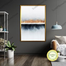 abstract art canvas print, colorful mix of colors, ready to hang wall decor, framed canvas-1