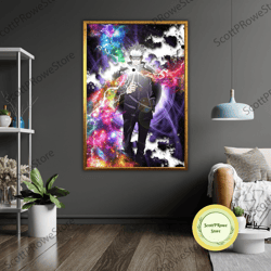 anime jujutsu kaisen framed canvas print, ready to hang, wall art decoration