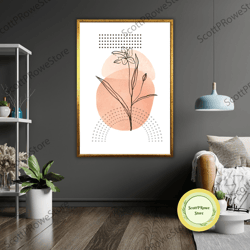 blossom essence art canvas print, floral wall decor, ready to hang, framed canvas, nature inspired-1