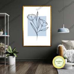 blossom essence art canvas print, floral wall decor, ready to hang, framed canvas, nature inspired
