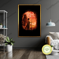 canvas print of jesus christ, ready to hang, framed christian wall art, religious gift