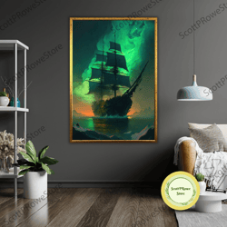 harmony at sea canvas print, ready to hang, framed ocean art, coastal wall decor