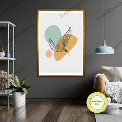 minimalist floral canvas print, ephemeral petals artwork, framed wall decoration-1